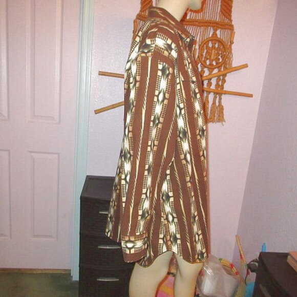 Panhandle Slim Men's Pearl Snap Shirt Size XXL Aztec Long Sleeves Cowboy Western - Picture 6 of 11